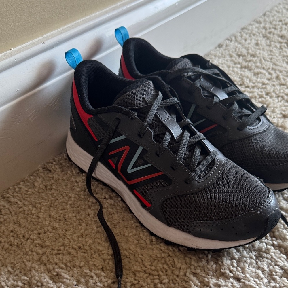 New Balance Black and Red Athletic Shoes